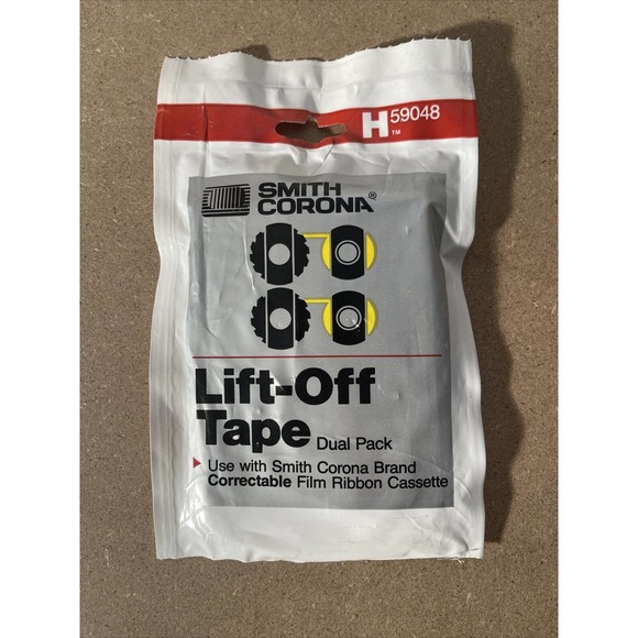 1-Smith Corona Typewriter Black Ribbon H63446 & 1-Lift Off Tape H59048•Refills - Picture 5 of 6